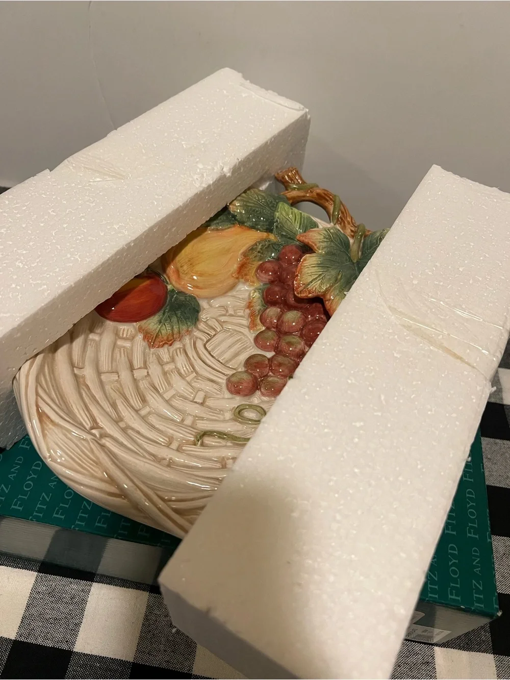 NWT FITZ & FLOYD COUNTRY GOURMET CANAPÉ PLATE.